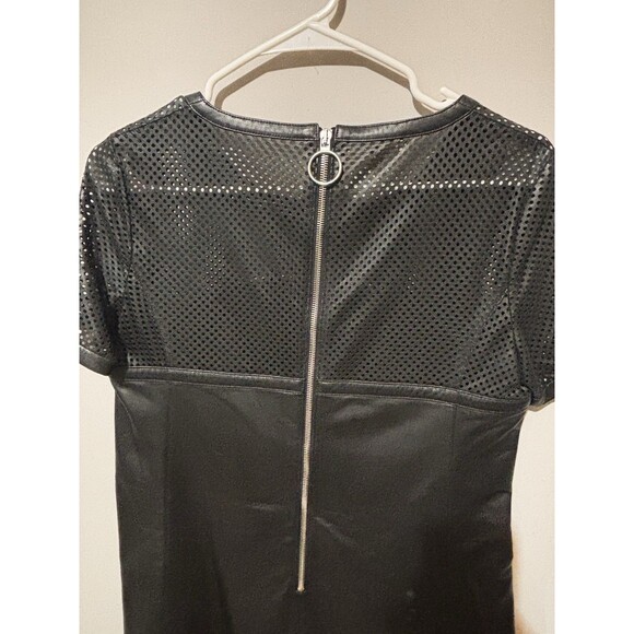 Michael Kors Collection Black Leather Dress Size 2 - Picture 6 of 6